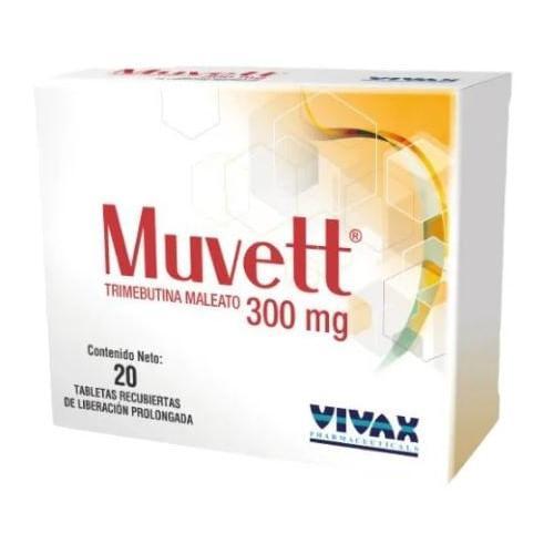 MUVETT 300MG 20 TAB REC (TRIMEBUTINA MALEATO) VIVAX 