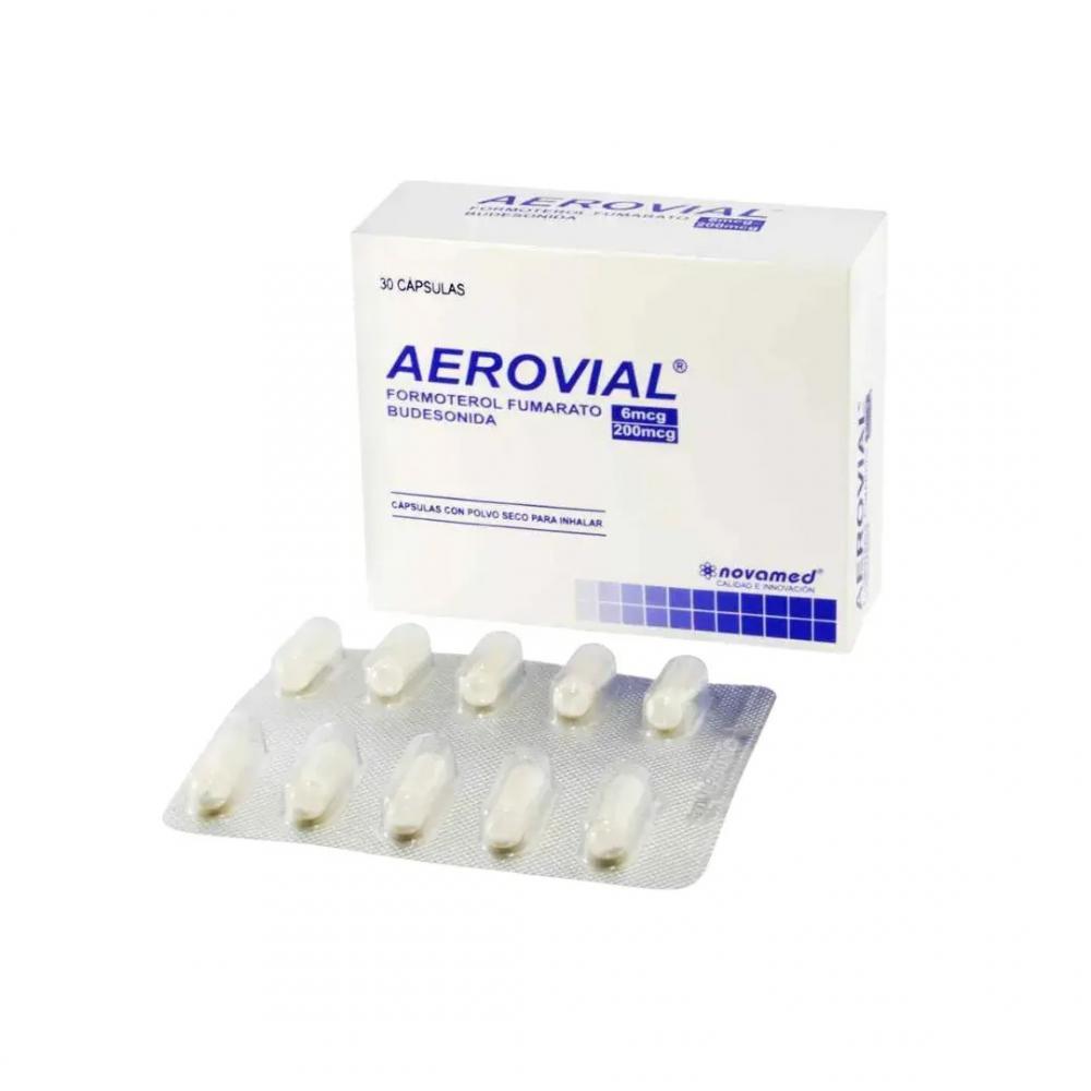 AEROVIAL 30CAPS (BUDESONIDA 200MCG, FORMOTEROL 6MCG) NOVAMED