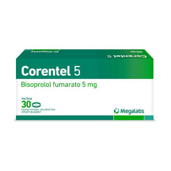CORENTEL BISOPROLOL 5 MG X 30 COMP REC MEGALABS