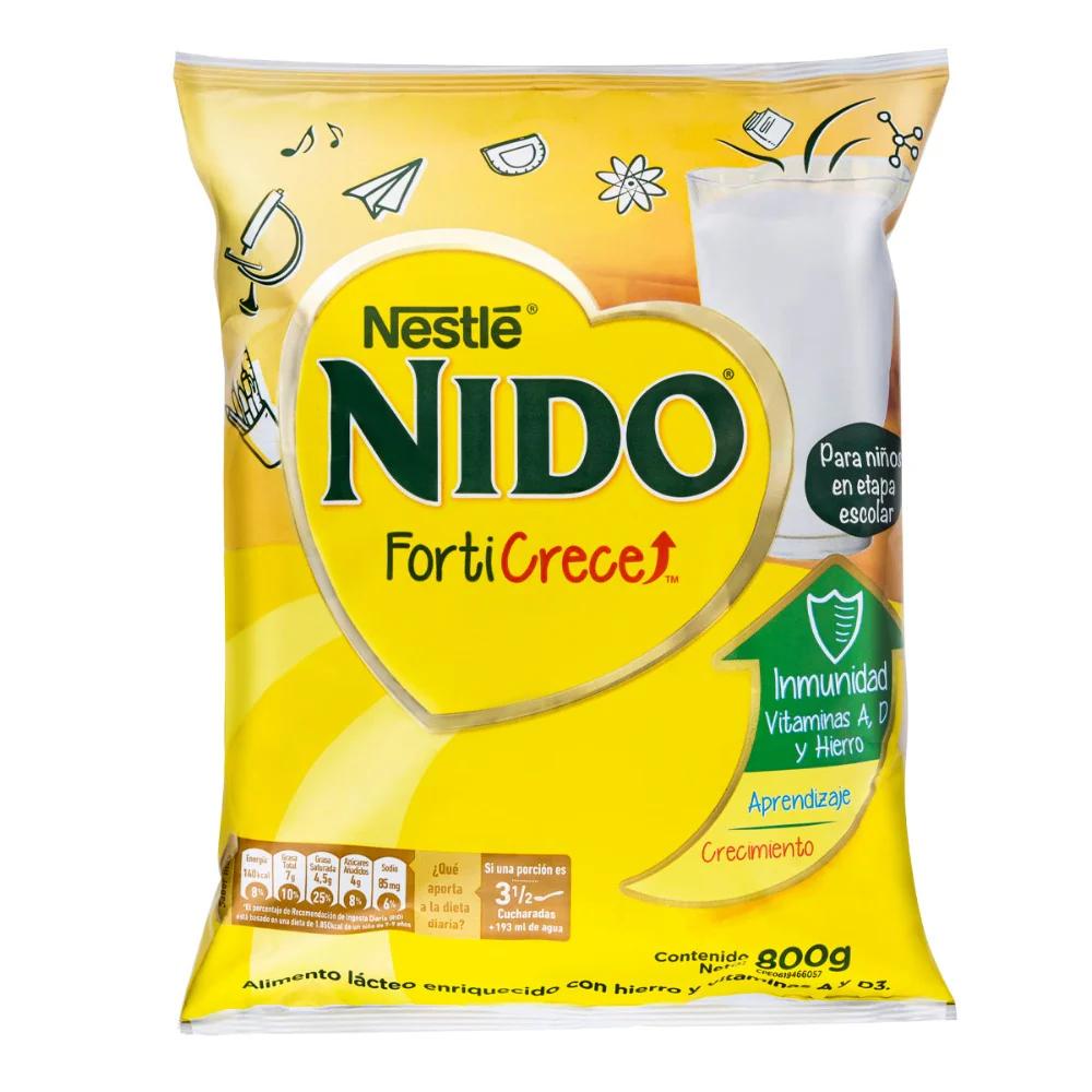 NIDO FORTICRECE DESLACTOSADA 800 GR LATA