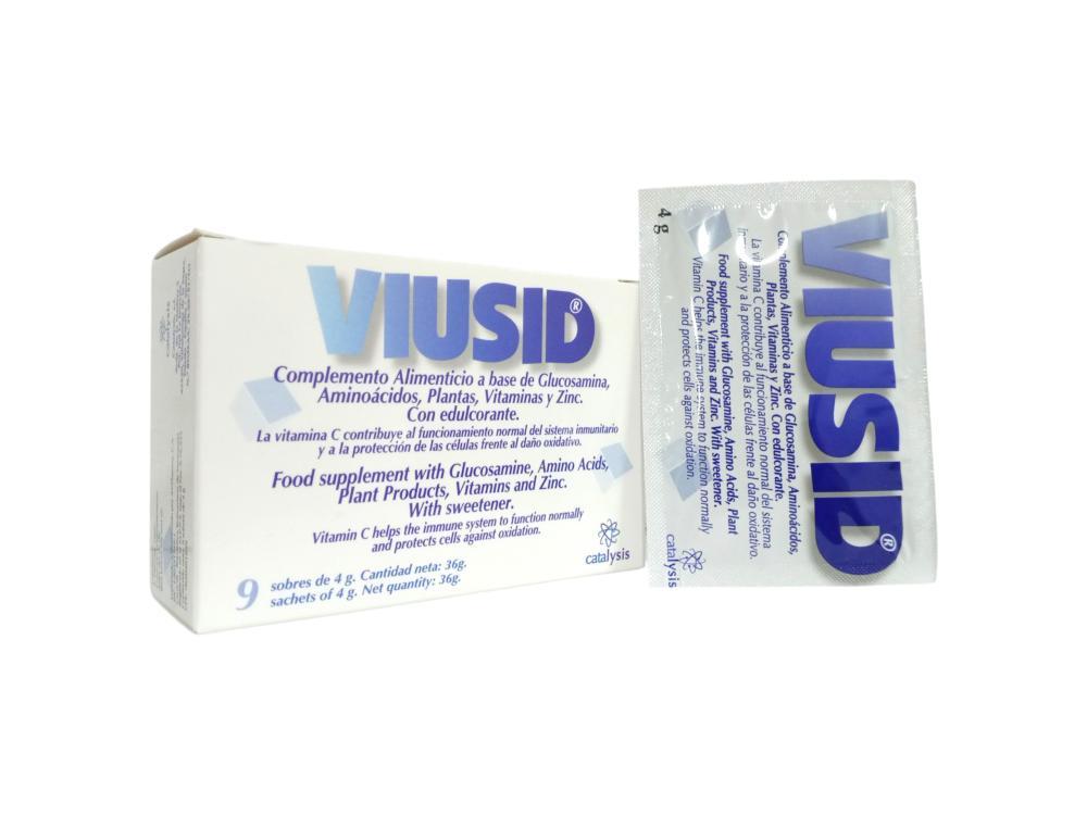 VIUSID (GLUCOSAMINA-AMINOACIDOS-VITAMINAS-ZINC) X 9 SOBRES CATALYSIS