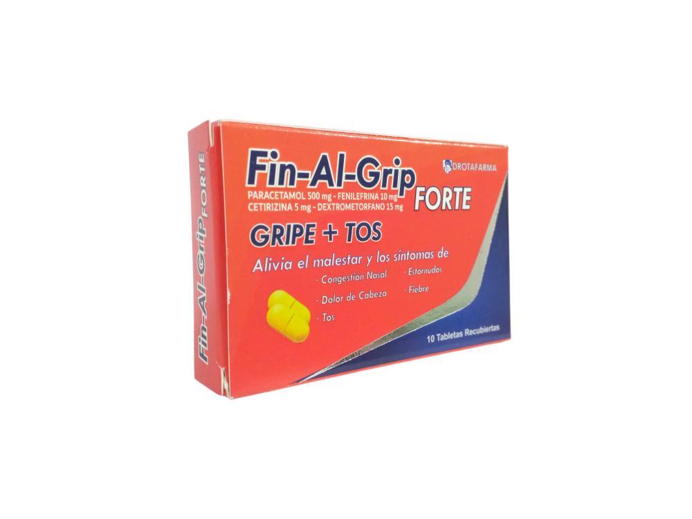FINALGRIP FORTE PARACETAM 500MG/ CETIRIZINA 5MG/ FENIL 10MG/DEXTROME 15MG X 10 TAB