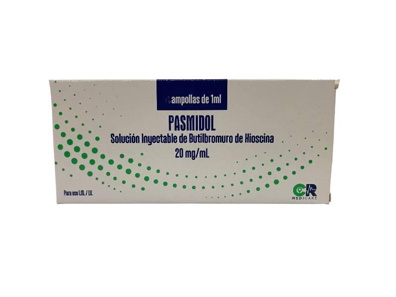 PASMIDOL BUTILBROMURO DE HIOSCINA 20MG/1ML I.M./I.V. X 1 AMP MEDICARE