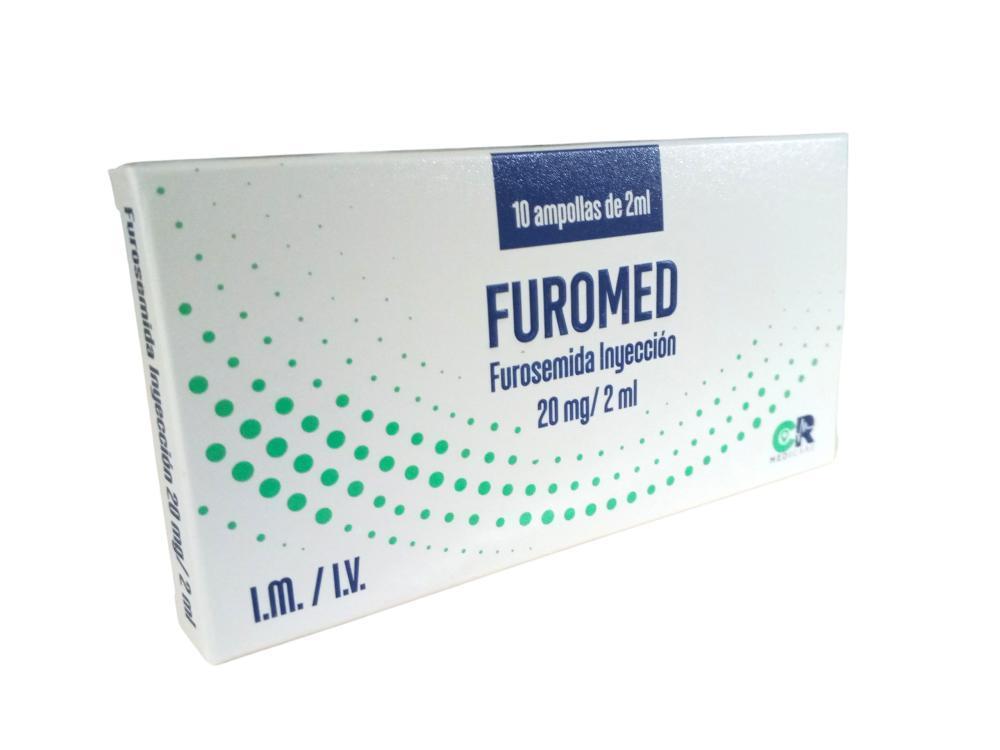 FUROMED FUROSEMIDA 20MG/2ML X 1 AMP I.M./I.V. MEDICARE
