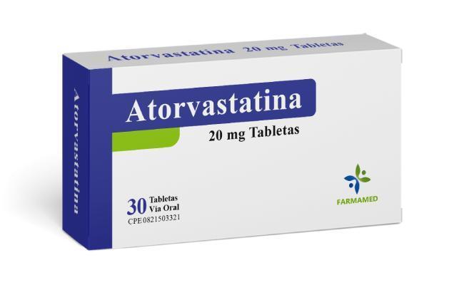 ATORVASTATINA 20MG X 30 TAB REC (ATORVACOF GLUSTAR LIPITOR) FARMAMED