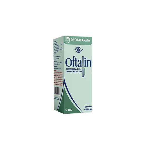 OFTALIN TOBRAMICINA 0.3% - DEXAMETASONA 0.1% SOL OFTALMICA 5ML DROTAFARMA (TODEX)