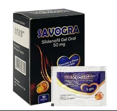 SAVOGRA SILDENAFIL GEL ORAL 50MG 1 SOBRE SABOR NARANJA ANTILA