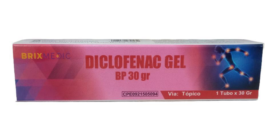 DICLOFENAC GEL 30 GR BRIX MEDIC
