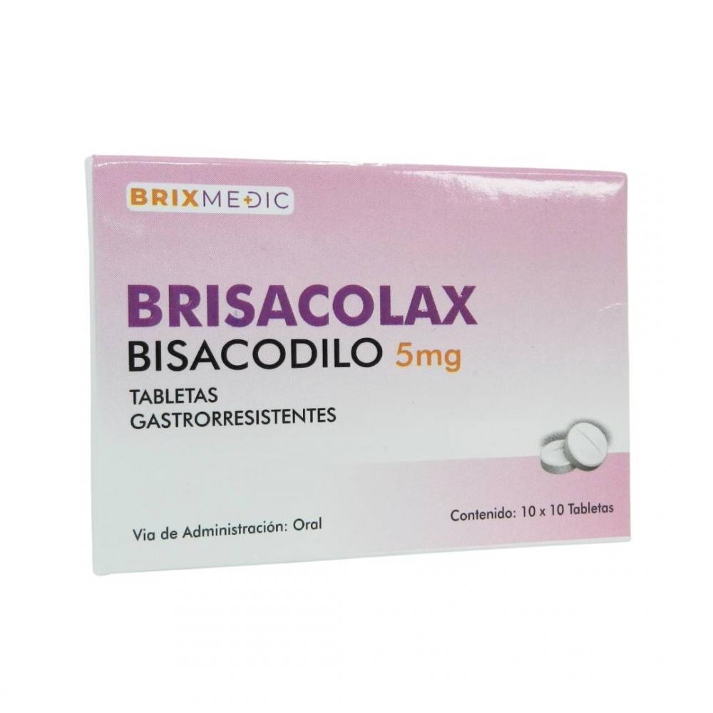 BRISACOLAX BISACODILO 5MG X 30 TAB GP (DULCOLAX-LAXANTE) BRIX MEDIC