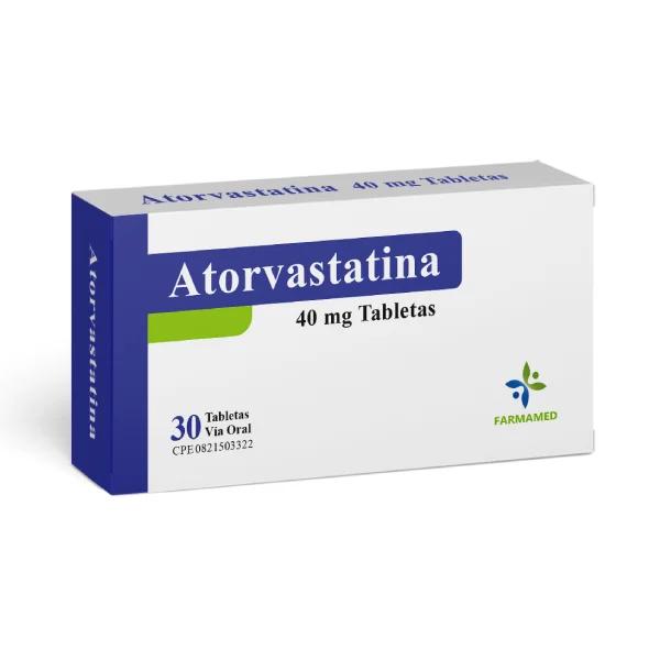 ATORVASTATINA 40MG X 30 TAB REC (ATORVACOF GLUSTAR LIPITOR) FARMAMED