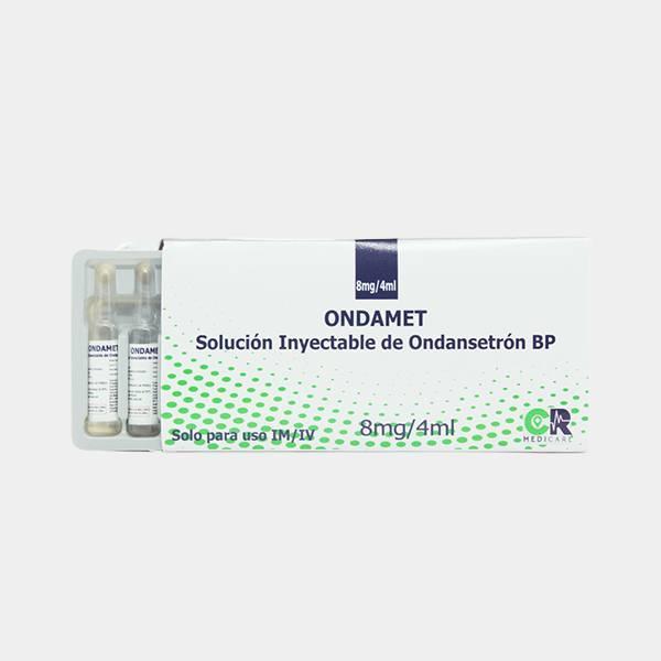 ONDAMET-8 ONDANSETRON 8 MG/4ML SOL INY I.M/I.V X 1 AMP (ONDATRIN/ QUIMIOFRAN/ TRUCTUM)