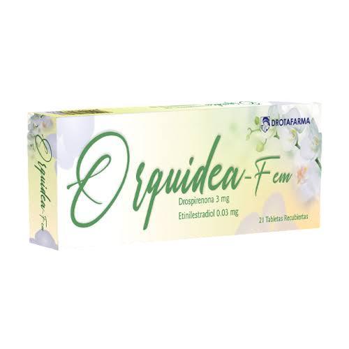 ORQUIDEA-FEM (DROSPIRENONA 3MG - ETINILESTRADIOL 0.03MG) X 21 TAB REC