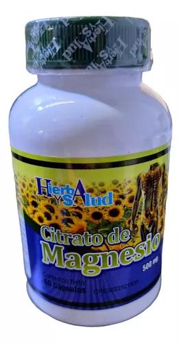 CITRATO DE MAGNESIO 500MG X 60 CAPS (MAGALEX) HIERBA Y SALUD