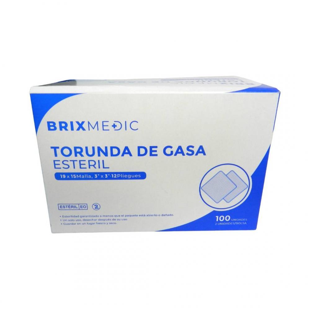 GASA ESTERIL 3 X 3 C/U X 50 SOBRES BRIX MEDIC