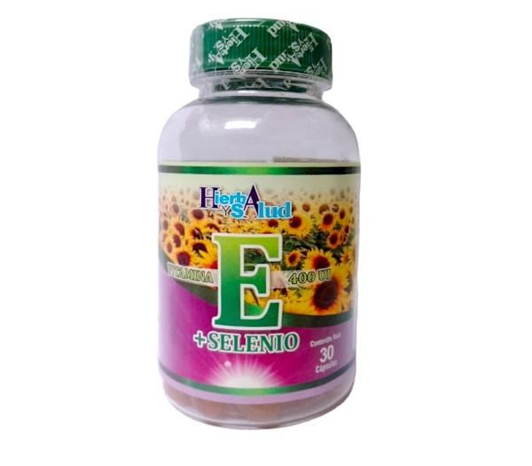 VITAMINA E + SELENIO 400IU/50UG X 30 CAP BLANDAS HIERBA Y SALUD